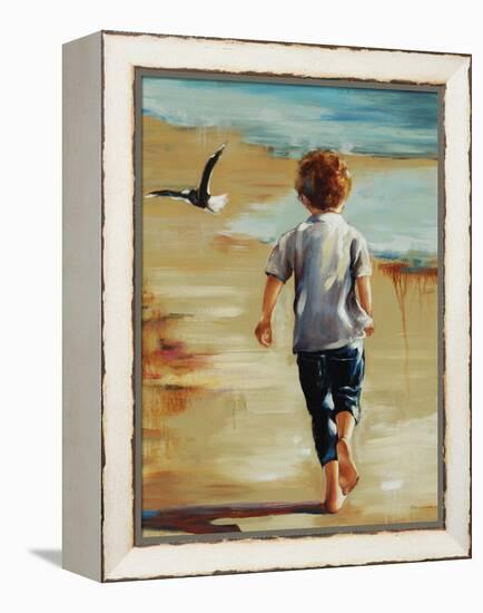 Boy at the Beach-Sydney Edmunds-Framed Premier Image Canvas