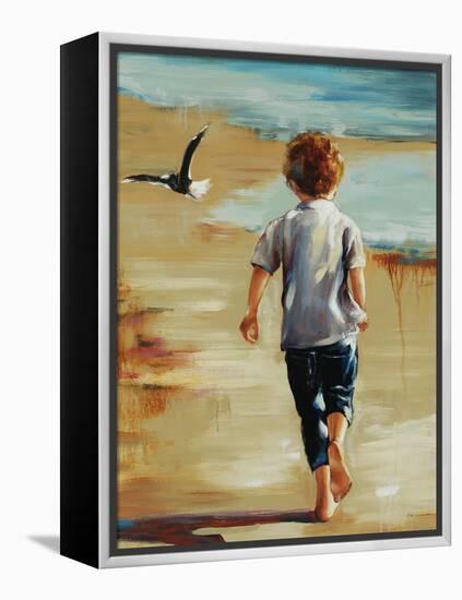 Boy at the Beach-Sydney Edmunds-Framed Premier Image Canvas