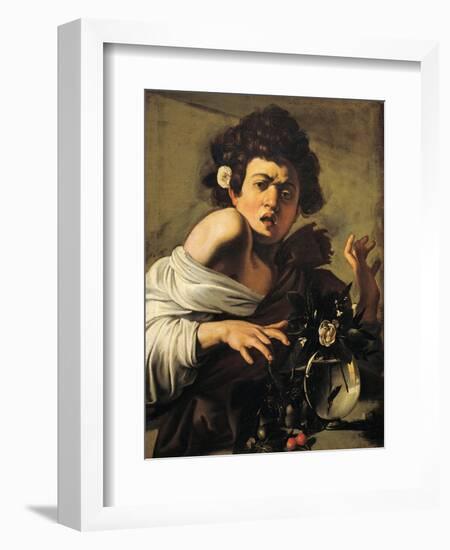 Boy Bitten by a Lizard-Caravaggio-Framed Giclee Print