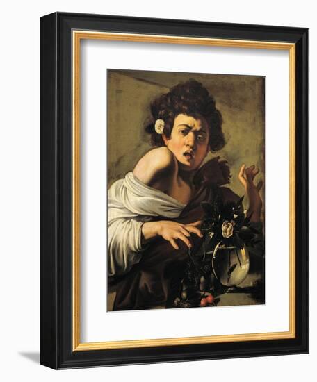 Boy Bitten by a Lizard-Caravaggio-Framed Giclee Print