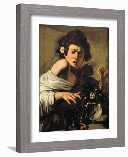 Boy Bitten by a Lizard-Caravaggio-Framed Giclee Print