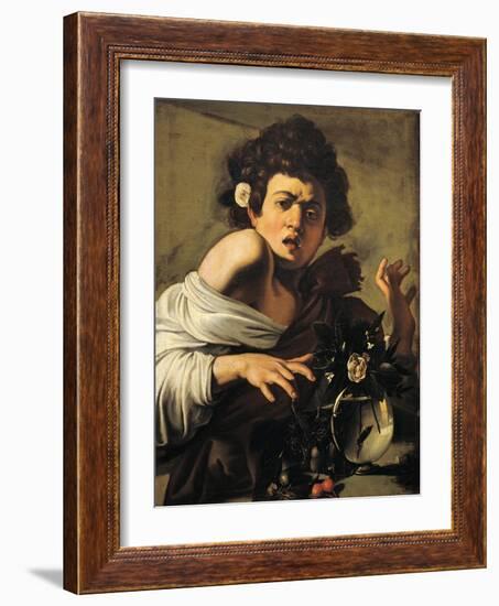Boy Bitten by a Lizard-Caravaggio-Framed Giclee Print