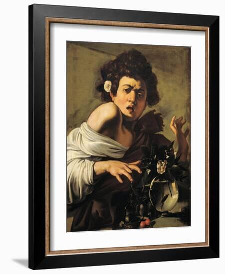 Boy Bitten by a Lizard-Caravaggio-Framed Giclee Print