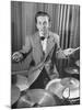Boy Drummer and Composer Mel Torme, Playing Drums-William C^ Shrout-Mounted Premium Photographic Print