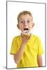 Boy Eating a Doughnut-Ian Boddy-Mounted Photographic Print