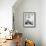 Boy Eating Spaghetti under Picture of His Brother Who Died During Invasion of Sicily-null-Framed Photographic Print displayed on a wall