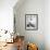 Boy Eating Spaghetti under Picture of His Brother Who Died During Invasion of Sicily-null-Framed Photographic Print displayed on a wall