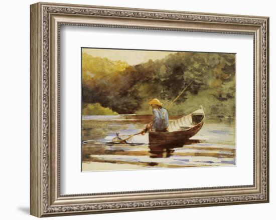 Boy Fishing, 1892-Winslow Homer-Framed Art Print