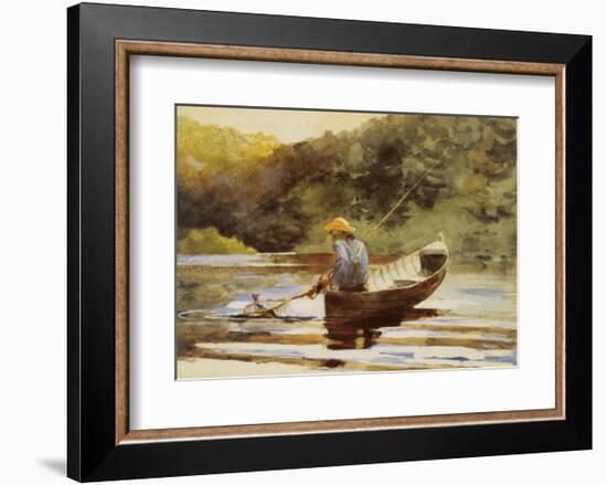 Boy Fishing, 1892-Winslow Homer-Framed Art Print