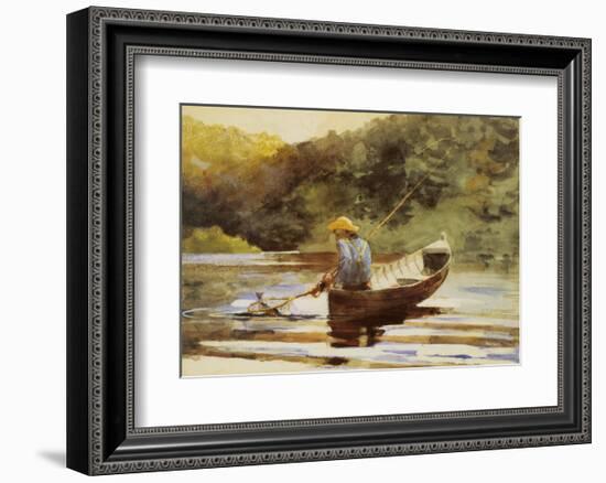 Boy Fishing, 1892-Winslow Homer-Framed Art Print