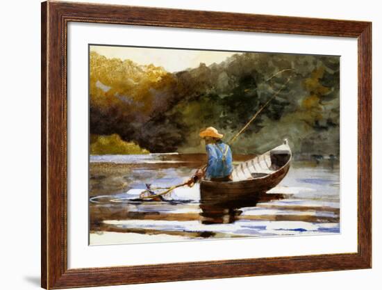 Boy Fishing, 1892-Winslow Homer-Framed Art Print