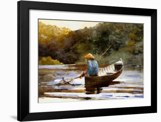 Boy Fishing, 1892-Winslow Homer-Framed Art Print