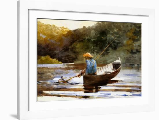 Boy Fishing, 1892-Winslow Homer-Framed Art Print