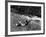 Boy Fishing with Hat Over Face-Bettmann-Framed Photographic Print