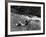 Boy Fishing with Hat Over Face-Bettmann-Framed Photographic Print