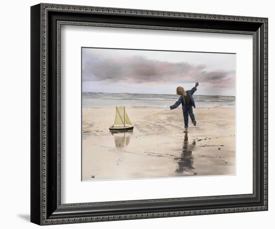 Boy, Fishing-Nora Hernandez-Framed Giclee Print