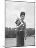 Boy Holding a Baseball Bat-Bettmann-Mounted Photographic Print