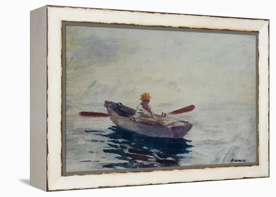Boy in a Boat-Winslow Homer-Framed Premier Image Canvas