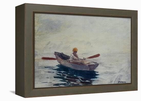 Boy in a Boat-Winslow Homer-Framed Premier Image Canvas