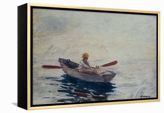 Boy in a Boat-Winslow Homer-Framed Premier Image Canvas