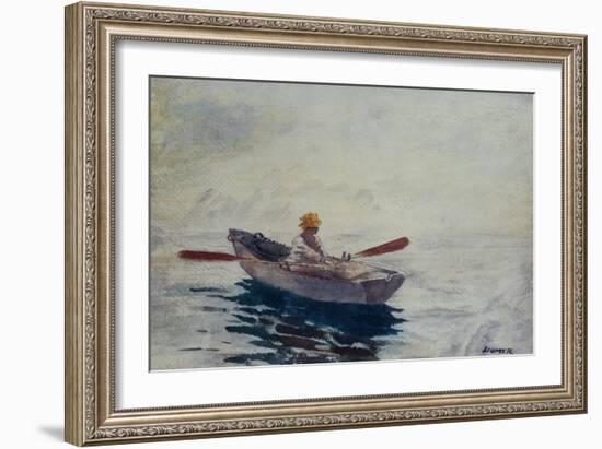 Boy in a Boat-Winslow Homer-Framed Giclee Print