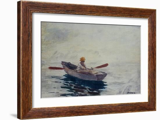 Boy in a Boat-Winslow Homer-Framed Giclee Print