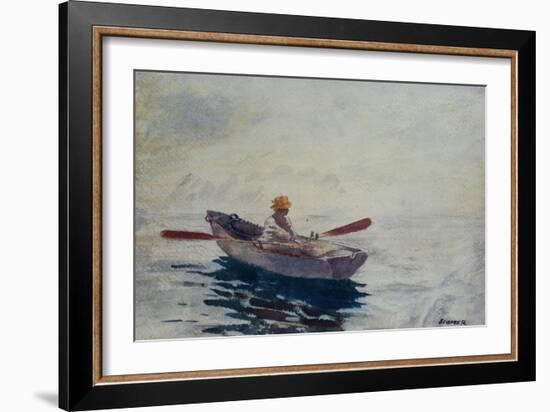 Boy in a Boat-Winslow Homer-Framed Giclee Print