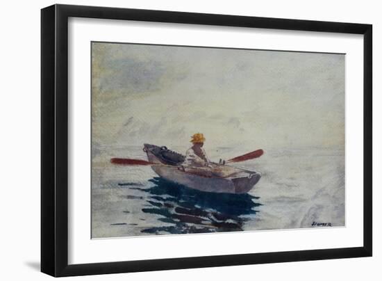 Boy in a Boat-Winslow Homer-Framed Giclee Print