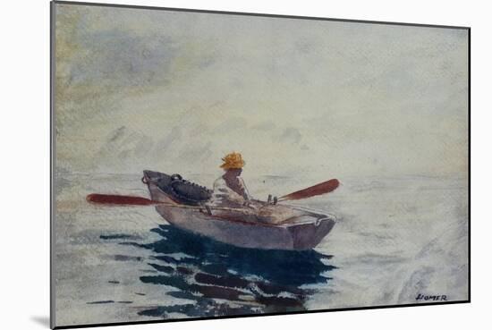 Boy in a Boat-Winslow Homer-Mounted Giclee Print
