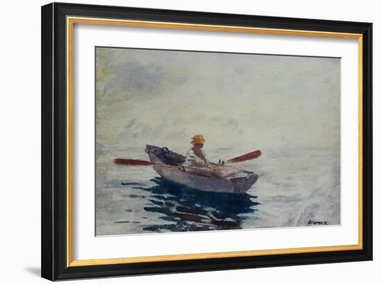 Boy in a Boat-Winslow Homer-Framed Giclee Print