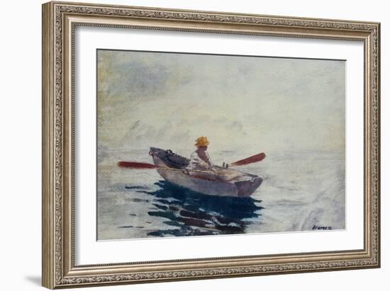 Boy in a Boat-Winslow Homer-Framed Giclee Print