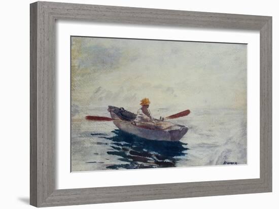 Boy in a Boat-Winslow Homer-Framed Giclee Print