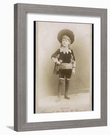 Boy in a Cavalier Costume (A Style-null-Framed Photographic Print