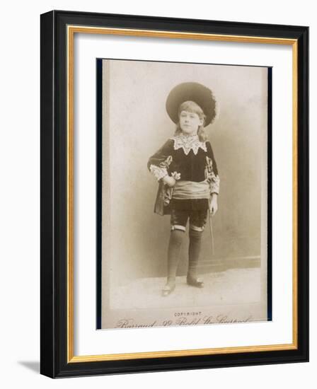 Boy in a Cavalier Costume (A Style-null-Framed Photographic Print