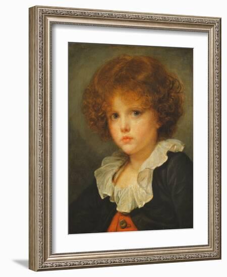 Boy in a Red Waistcoat, c.1775-80-Jean Baptiste Greuze-Framed Giclee Print