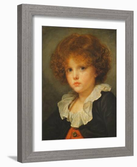 Boy in a Red Waistcoat, c.1775-80-Jean Baptiste Greuze-Framed Giclee Print