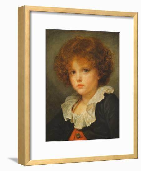 Boy in a Red Waistcoat, c.1775-80-Jean Baptiste Greuze-Framed Giclee Print