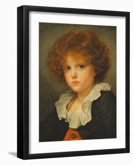 Boy in a Red Waistcoat, c.1775-80-Jean Baptiste Greuze-Framed Giclee Print