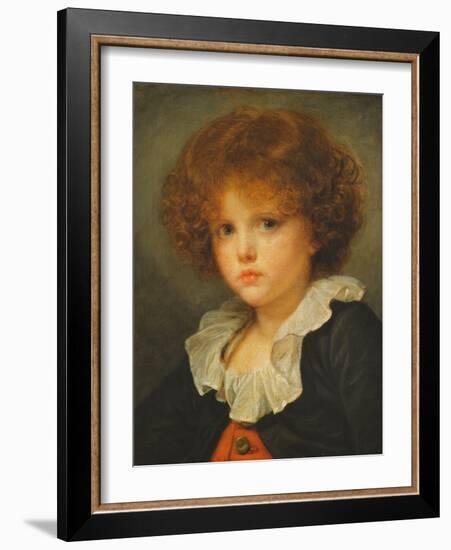 Boy in a Red Waistcoat, c.1775-80-Jean Baptiste Greuze-Framed Giclee Print