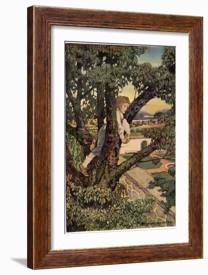 Boy in a Tree, 1905-Jessie Willcox-Smith-Framed Giclee Print