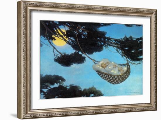 Boy in Hassoc Tree-Jesse Willcox Smith-Framed Art Print