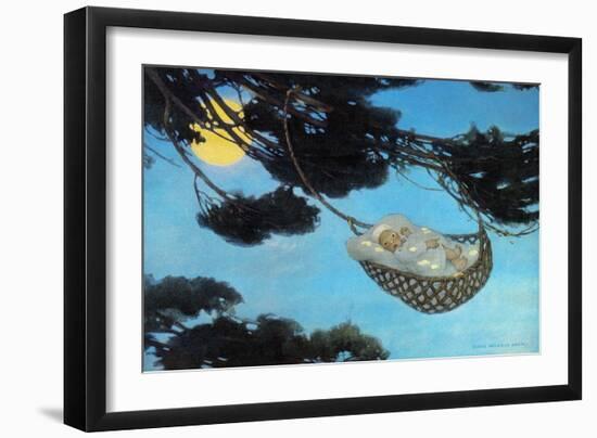 Boy in Hassoc Tree-Jesse Willcox Smith-Framed Art Print