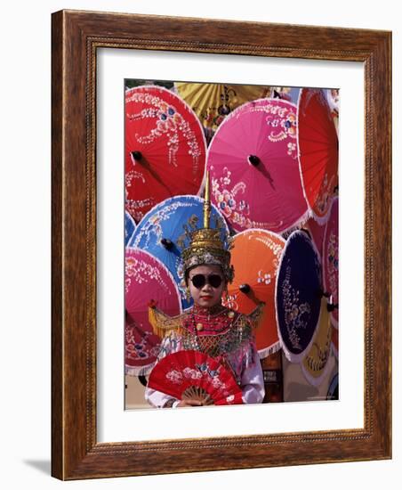 Boy in Shan Costume at Handicraft Festival, Chiang Mai, Thailand, Southeast Asia-Alain Evrard-Framed Photographic Print