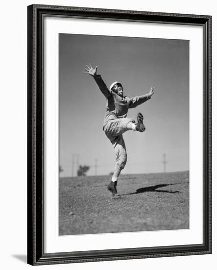 Boy Kicking a Football-Bettmann-Framed Photographic Print