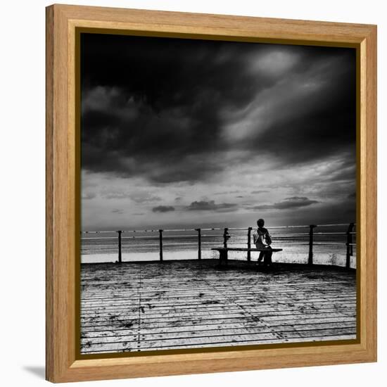 Boy Lost in Thought-Rory Garforth-Framed Premier Image Canvas