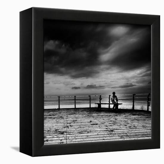 Boy Lost in Thought-Rory Garforth-Framed Premier Image Canvas
