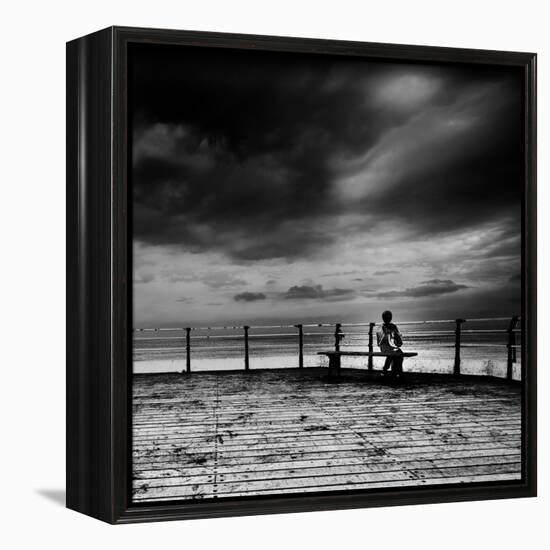 Boy Lost in Thought-Rory Garforth-Framed Premier Image Canvas