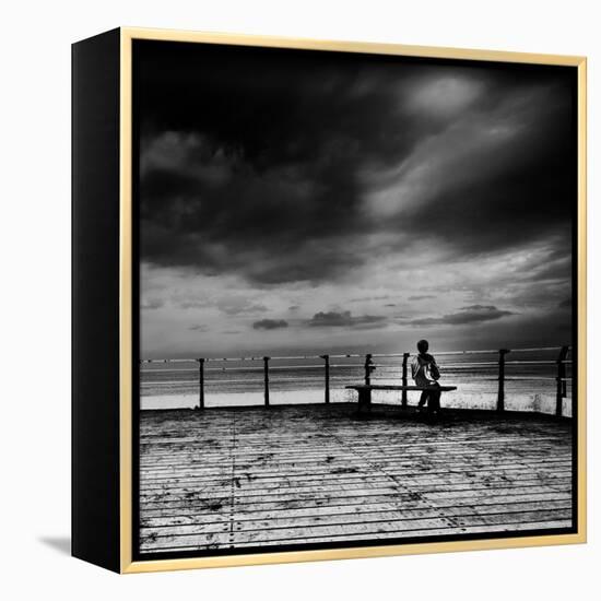 Boy Lost in Thought-Rory Garforth-Framed Premier Image Canvas