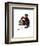 Boy Meets His Dog-Norman Rockwell-Framed Art Print