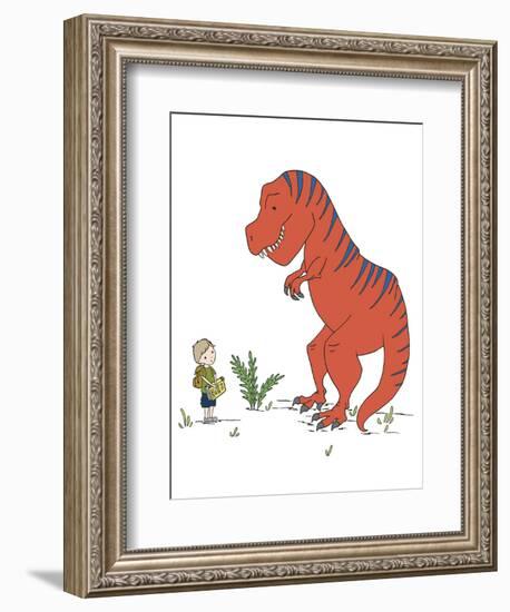 Boy Meets T Rex-Designs Sweet Melody-Framed Premium Giclee Print